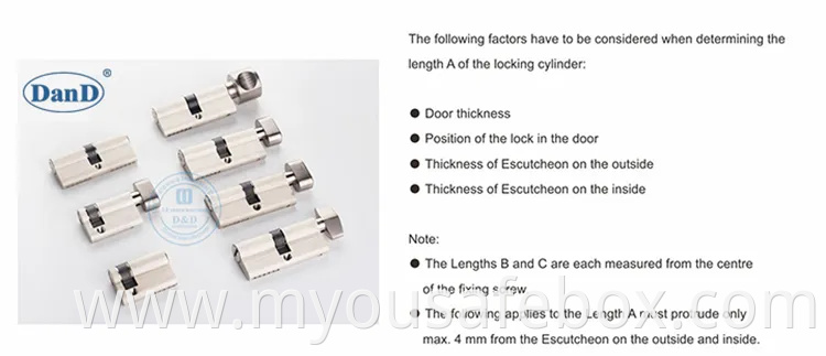 Euro Profile En1303 Safe High Security Fire Mechanical Key Factory Hotel Mortise Double Handle Door Brass ANSI Lockset CE European Guangdong Cylinder Lock